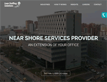 Tablet Screenshot of leanstaffing.com